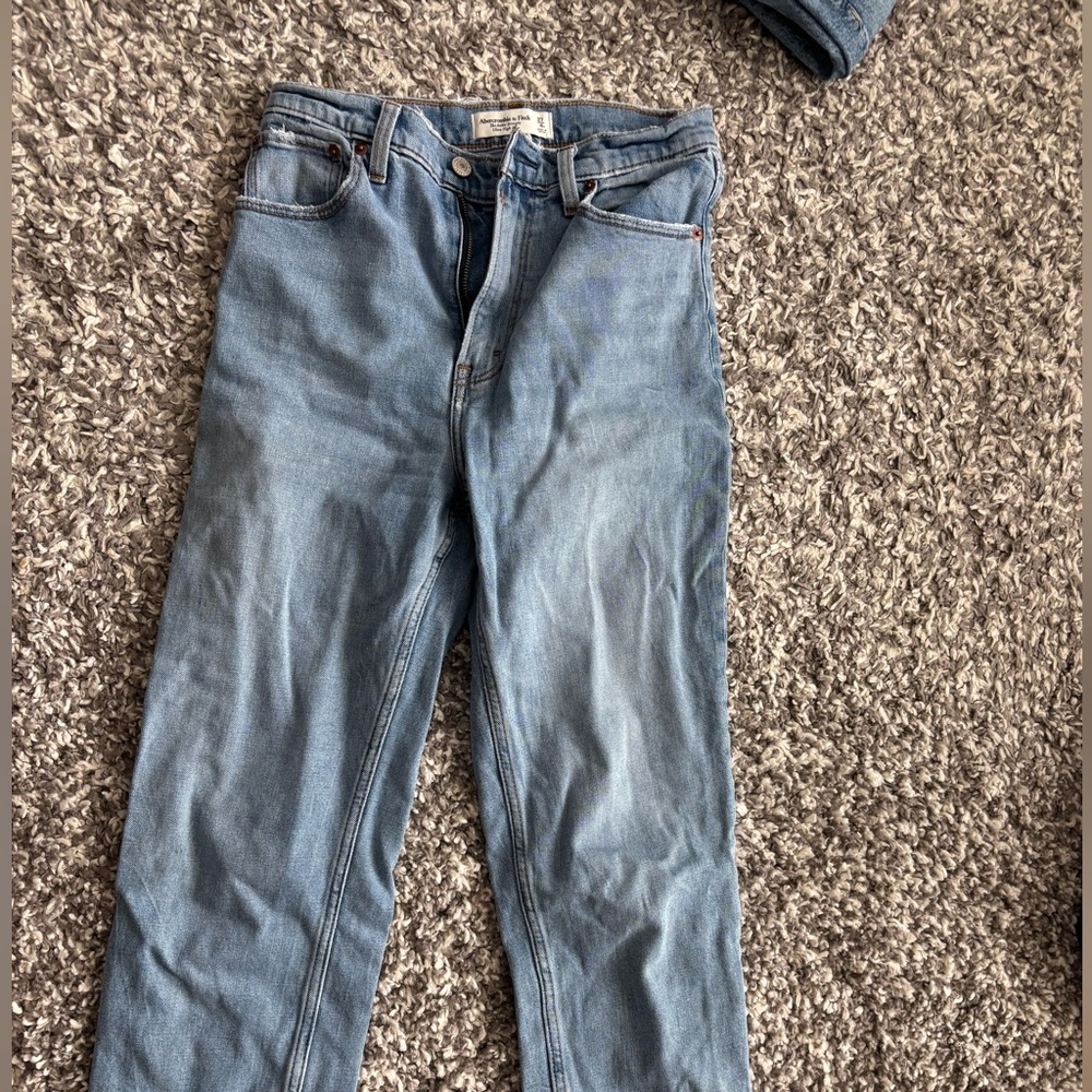 Abercrombie & Fitch Light Blue Straight Jeans